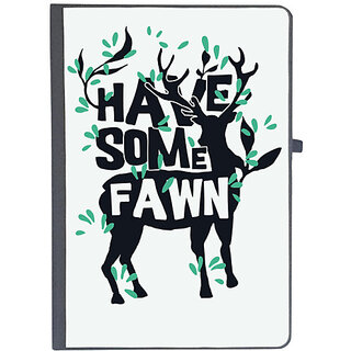                       UDNAG Ruled Notebook Diary 'Deer | have some fawn', [A5 80Pages 80GSM]                                              