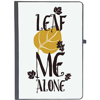                       UDNAG Ruled Notebook Diary 'Leaf me alone', [A5 80Pages 80GSM]                                              