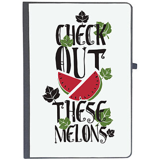                       UDNAG Ruled Notebook Diary 'Watermelons | Check out these melons', [A5 80Pages 80GSM]                                              