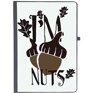                       UDNAG Ruled Notebook Diary 'Nuts | I'm nuts', [A5 80Pages 80GSM]                                              