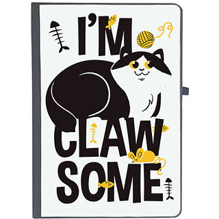                       UDNAG Ruled Notebook Diary 'Clawsome Cat | I am Claw some cat', [A5 80Pages 80GSM]                                              