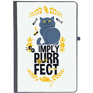                       UDNAG Ruled Notebook Diary 'Simply perfect | Simply perfect cat', [A5 80Pages 80GSM]                                              