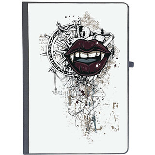                       UDNAG Ruled Notebook Diary 'Wheel and Mouth', [A5 80Pages 80GSM]                                              