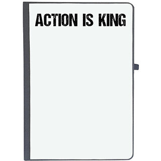                       UDNAG Ruled Notebook Diary 'Action king | Action is King', [A5 80Pages 80GSM]                                              