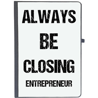                       UDNAG Ruled Notebook Diary 'Entrepreneur | Always be Closing entrepreneur', [A5 80Pages 80GSM]                                              