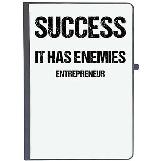                       UDNAG Ruled Notebook Diary 'Entrepreneur | Succes it has enemies Entrepreneur', [A5 80Pages 80GSM]                                              