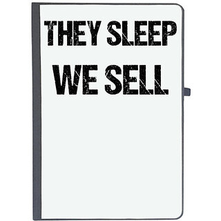                       UDNAG Ruled Notebook Diary 'They sleep we sale', [A5 80Pages 80GSM]                                              