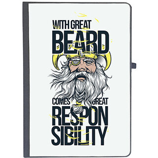                       UDNAG Ruled Notebook Diary 'Vikings | with great beared comes great responsibility', [A5 80Pages 80GSM]                                              