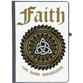                       UDNAG Ruled Notebook Diary 'Faith | Can move mountains', [A5 80Pages 80GSM]                                              