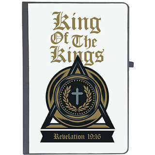                       UDNAG Ruled Notebook Diary 'Christian cross | King of the kings', [A5 80Pages 80GSM]                                              