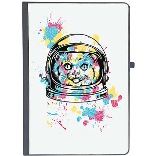                       UDNAG Ruled Notebook Diary 'Astronaut | Astronaut Cat', [A5 80Pages 80GSM]                                              