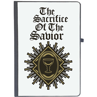                       UDNAG Ruled Notebook Diary 'The Sacrifice of the Sabior', [A5 80Pages 80GSM]                                              