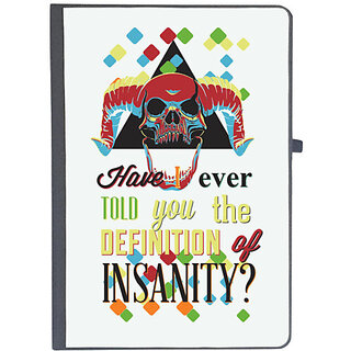                       UDNAG Ruled Notebook Diary 'Insanity | Have i ever told you definition of Insanity', [A5 80Pages 80GSM]                                              