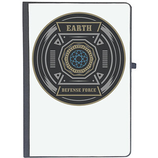                       UDNAG Ruled Notebook Diary 'Logo | Earth Defence Force', [A5 80Pages 80GSM]                                              