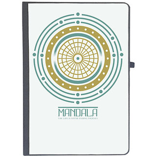                       UDNAG Ruled Notebook Diary 'Mandala | The life is never ending journey', [A5 80Pages 80GSM]                                              