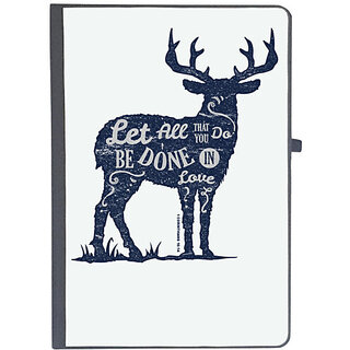                       UDNAG Ruled Notebook Diary 'Love | Let all that you do be done in love', [A5 80Pages 80GSM]                                              