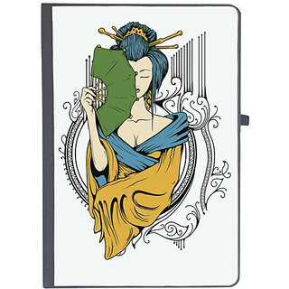                       UDNAG Ruled Notebook Diary 'Japanese | Japanese Lady', [A5 80Pages 80GSM]                                              