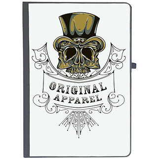                       UDNAG Ruled Notebook Diary 'Death | Hat Original Apparel', [A5 80Pages 80GSM]                                              