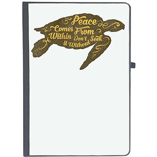                       UDNAG Ruled Notebook Diary 'Peace | Peace come from within don't it without seek', [A5 80Pages 80GSM]                                              