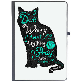                       UDNAG Ruled Notebook Diary 'Pray | Dont Worry about anything but pray about everything', [A5 80Pages 80GSM]                                              