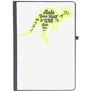                       UDNAG Ruled Notebook Diary 'Rule | Rule your mind or it will rule you', [A5 80Pages 80GSM]                                              