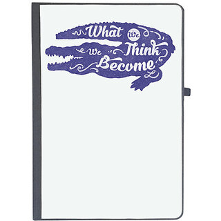                      UDNAG Ruled Notebook Diary 'What we think we become', [A5 80Pages 80GSM]                                              