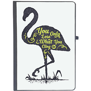                       UDNAG Ruled Notebook Diary 'You only lose what you cling to', [A5 80Pages 80GSM]                                              