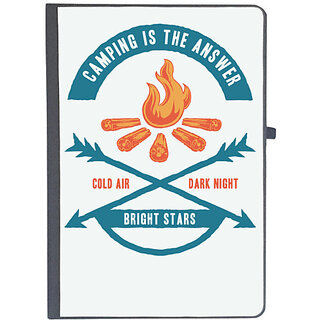                       UDNAG Ruled Notebook Diary 'Camping | Camping is the answer of bright star', [A5 80Pages 80GSM]                                              