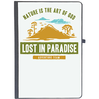                       UDNAG Ruled Notebook Diary 'Adventure And lost in Paradise', [A5 80Pages 80GSM]                                              