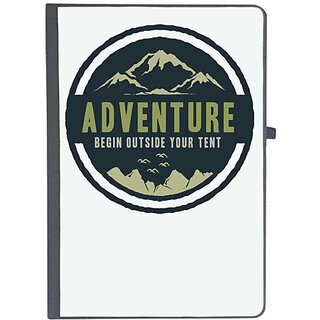                       UDNAG Ruled Notebook Diary 'Mountain and adventure', [A5 80Pages 80GSM]                                              