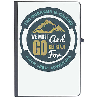                       UDNAG Ruled Notebook Diary 'We must go and ready for adventure', [A5 80Pages 80GSM]                                              