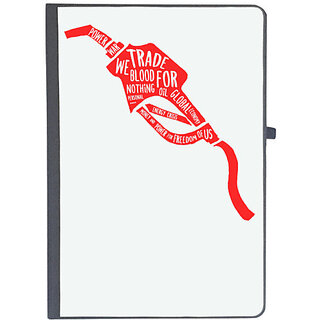                       UDNAG Ruled Notebook Diary 'Petrol pump and quote', [A5 80Pages 80GSM]                                              