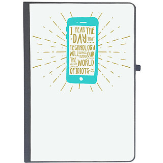                       UDNAG Ruled Notebook Diary 'Mobile and quotes', [A5 80Pages 80GSM]                                              