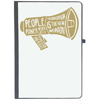                       UDNAG Ruled Notebook Diary 'People power', [A5 80Pages 80GSM]                                              
