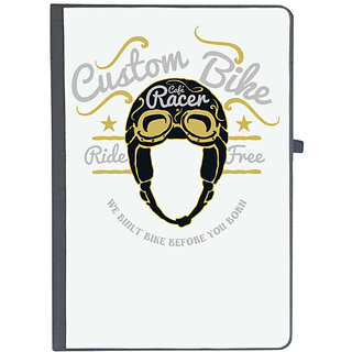                       UDNAG Ruled Notebook Diary 'Bike racer helmet', [A5 80Pages 80GSM]                                              