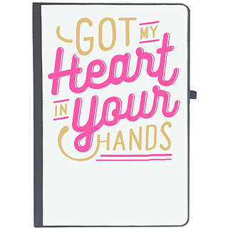                       UDNAG Ruled Notebook Diary 'Heart | Got my heart in your hands', [A5 80Pages 80GSM]                                              