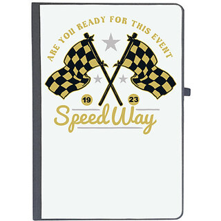                       UDNAG Ruled Notebook Diary 'Race Event | Speedway', [A5 80Pages 80GSM]                                              