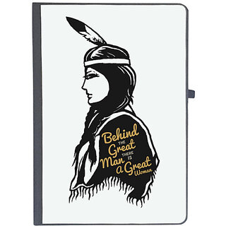                       UDNAG Ruled Notebook Diary 'Wild West Women | Behind the great man there is a great woman', [A5 80Pages 80GSM]                                              