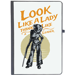                       UDNAG Ruled Notebook Diary 'Leader lady | Look like a lady and think like a leader', [A5 80Pages 80GSM]                                              