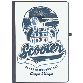                       UDNAG Ruled Notebook Diary 'Scooter | classic motorcycle', [A5 80Pages 80GSM]                                              