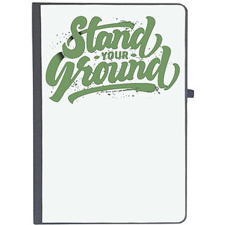                       UDNAG Ruled Notebook Diary 'Stand your ground', [A5 80Pages 80GSM]                                              