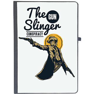                       UDNAG Ruled Notebook Diary 'Wild wild west | the gun slinger conspiracy', [A5 80Pages 80GSM]                                              