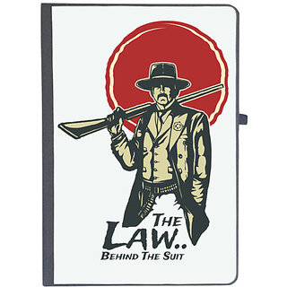                       UDNAG Ruled Notebook Diary 'Wild wild west | the law behind the suit', [A5 80Pages 80GSM]                                              