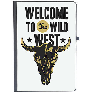                       UDNAG Ruled Notebook Diary 'Wild west | Welcome to the wild west', [A5 80Pages 80GSM]                                              
