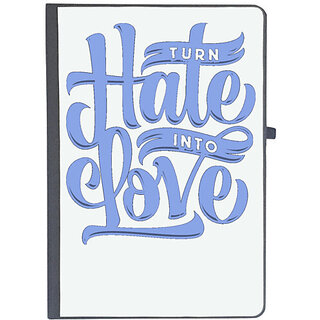                       UDNAG Ruled Notebook Diary 'Hate & Love | Turn Hate into Love', [A5 80Pages 80GSM]                                              