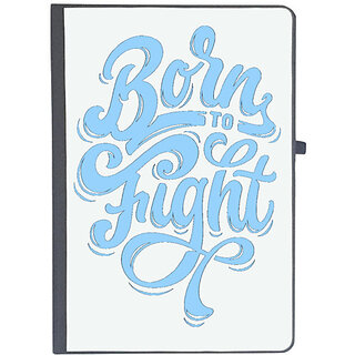                       UDNAG Ruled Notebook Diary 'Born to fight', [A5 80Pages 80GSM]                                              