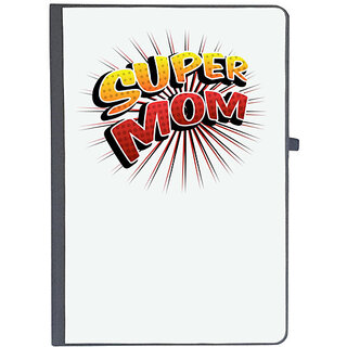                       UDNAG Ruled Notebook Diary 'Mom, red | Super Mom', [A5 80Pages 80GSM]                                              