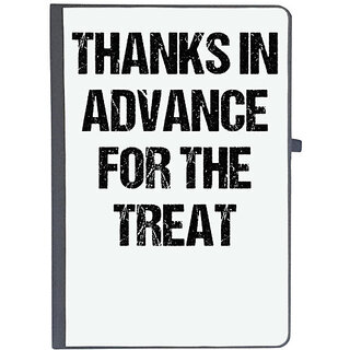                       UDNAG Ruled Notebook Diary 'Thanks in advance for the Treat', [A5 80Pages 80GSM]                                              