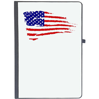                       UDNAG Ruled Notebook Diary 'Flag | American Flag illustration', [A5 80Pages 80GSM]                                              