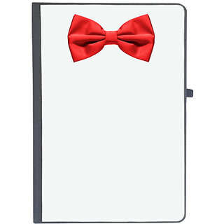                       UDNAG Ruled Notebook Diary 'Bow tie | Red bow tie', [A5 80Pages 80GSM]                                              